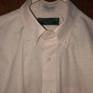 Clubfellow Men’s Baby Pink Button Down Shirt